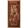 Ruth reeves  w  j sloane printed cotton velvet tapestry ca 1930 signed ruth reeves within print 90 x 48