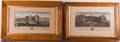 English Architectural Copper Engravings Pair