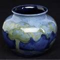 Moorcroft cabinet vase in the moonlit blue pattern 191829 stamped moorcroft made in england m56 2 34 x 3