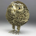 Style of curtis jere brass owl sculpture 9 34 x 7