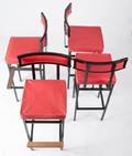 Set of Four 4 MidCentury Bar Stools