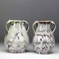 Weller greenbriar two 9 vases unmarked