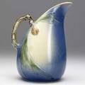 Roseville blue pinecone water pitcher 4159 stamped