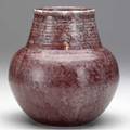 Roseville red imperial ii 7 vase unmarked