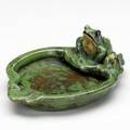 Weller coppertone 6 frog pin tray kiln stamp