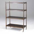 English whatnot mahogany with four tiers 19th c 80 12 x 14 x 45