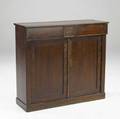 English regency side cabinet mahogany 19th c 36 x 40 x 13 12