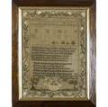 19th c sampler by emily watson 1823 15 x 11