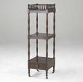 English regency whatnot threetiered mahogany etagere with gallery top ca 18001820 45 x 12 12 sq