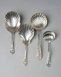 Four 4 Sterling Serving Spoons