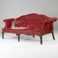 English chippendale sofa with serpentine back ca 1800 33 x 80 x 36