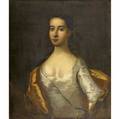 18th c portrait untitled portrait of a lady oil on canvas framed 30 x 25