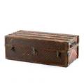 Louis vuitton traveling trunk with full interior including drawers garment hangers and distinctive monogram design serial no 754358 early 20th c 17 x 44 x 21 12