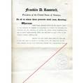 Franklin d roosevelt signed pardon dated 29 may 1936 granting a pardon to david tavan for bootlegging signed by president roosevelt and attorney general homer s cummings