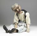 Carved woood marionette of a grotesque old woman possibly french 19th c 27