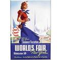 Three worlds fair posters offset lithographs in colors framed provenance private collection new jersey larger 33 12 x 23 12
