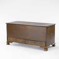 English blanket chest walnut with two drawers 19th c feet added 50 x 20 x 24
