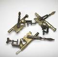 Brass  iron corkscrews three english commercial grade tablemounted wine bottle corkscrews named the acme 19th c 14 12 x 8