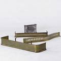 Four fireplace fenders 19th c largest 5 x 12 x 36