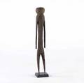 Moba tchitcheri togo shrine figure of carved wood used in healing ceremonies mounted on a display base 20th c provenance private collection new york 48