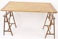 American Pine Wood Drafting Table or Sawhorse Desk