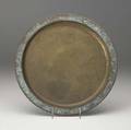 Tiffany studios parcelgilt tray stamped mark 14 dia