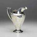 American silver water pitcher by wallace in the adams style ca 1920 block monogram 237 ot 10 12