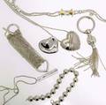 Tiffany  co seven pieces of silver jewelry include necklaces bracelets and a brooch 1761 gs gw