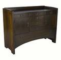 Stickley  ej audi reproduction sideboard with seven drawers and two cabinet doors 42 x 54 14 x 21 12