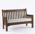 Harden droparm settee with paddle arms 37 12 x 60 x 24 12