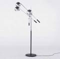 Modern three armed chrome floor lamp 20th c as shown 65 x 36 dia