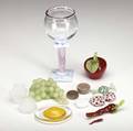 Art glass fourteenpiece art glass lot late 1980searly 1990s mostly of food articles to include grapes by liz marx egg and cracked shell by naoki takahashi apple and two chili peppers by melanie