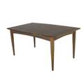 Danish modern rosewood extension dining table with two 22 integrated leaves stored underneath closed 29 12 x 62 x 40