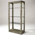 Adrian pearsall threetiered etagere in bronze and smoked glass 76 x 37 x 17 12
