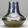 Tiffany studios fine and rare tel el amarna vase very light wear around rim signed lct k390 8 12 x 8