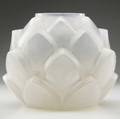 lalique armorique vase of incased opalescent glass m p 21 no 1000 etched r lalique france 9 x 10 12