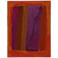 Rex ashlock american 19181999 two works of art abstraction in oranges and purple ca 196364 gouache on paper framed estate stamp and dated 25 34 x 19 78 sheet abstraction 1963 gou