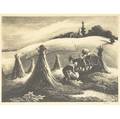 Thomas hart benton american 18891975 loading corn 1945 lithograph on paper framed signed from an edition of 250 publisher associated american artists new york 10 14 x 13 14 sight
