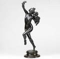 Frederick william macmonnies american 18631937 bacchante and infant faun 1894 bronze signed and dated f macmonnies 1984 with foundry mark jaboeuf  rouard  foundeurs  a paris 34 high