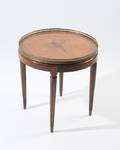 A Galleried Top Side Table With Marquetry Inlay