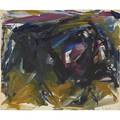 Elaine de kooning american 19181989 untitled oil on paper framed signed 15 x 18 sheet provenance private collection new york