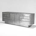 Paul evans chrome cityscape credenza signed 32 14 x 90 x 22 34