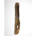 David wade sculpted walnut mirror 1988 signed and dated 57 x 11 x 4