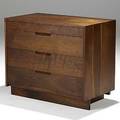 George nakashima walnut fourdrawer dresser unmarked 30 x 36 x 19 34