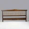 George nakashima kingsize freeedge walnut and hickory headboard unmarked 42 x 84 12 x 3