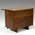 George nakashima walnut chest of drawers with free edge provenance available unmarked 31 34 x 42 x 21 14