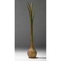 David n ebner tall carved and stained oak scallion storage sculpture 1982 branded chop mark inscribed dne 82 67 12 x 11