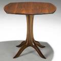 Sam maloof sculpted walnut occasional table etched signature made for ed eckenhoff sm no 22 2004 sam maloof 22 x 214 x 23 12