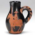 Picasso madoura glazed terra cotta pitcher inscribed edition picasso madoura 5 14 x 4 34