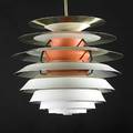 Poul henningsen louis poulsen enameled metal ph snowball hanging fixture unmarked 14 12 x 16 12